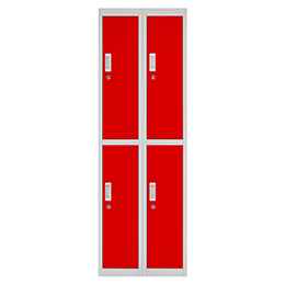 ·OL2-02 Locker OL 4 puertas Rojo