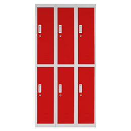 ·OL3-02 Locker OL 6 puertas Rojo