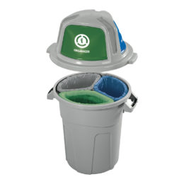 BAS1-03 BASURERO 100L TRIPLE RIMAX