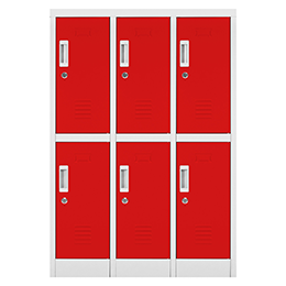 ·OLMN3-02 Locker OL 6 puertas Rojo