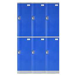 ·LP3-02 LOCKER LP 6 puertas AZUL