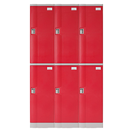 ·LP3-02 LOCKER LP 6 puertas ROJO