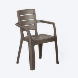 STB-10 SILLA DE TERRAZA CON BRAZOS MOCCA RIMAX